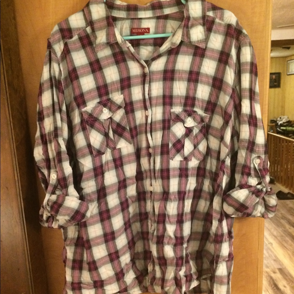 Plaid Flannel Button Up
